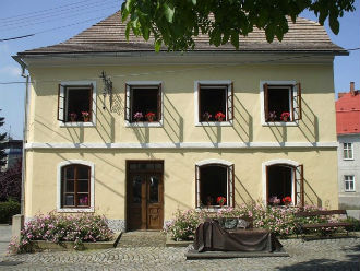 La vista esterna della Casa natale di Sigmund Freud a Příbor