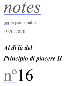 Notes per la psicoanalisi,  Alpes 6