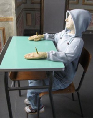 M. Cattelan, Charlie non fa surf, 1997